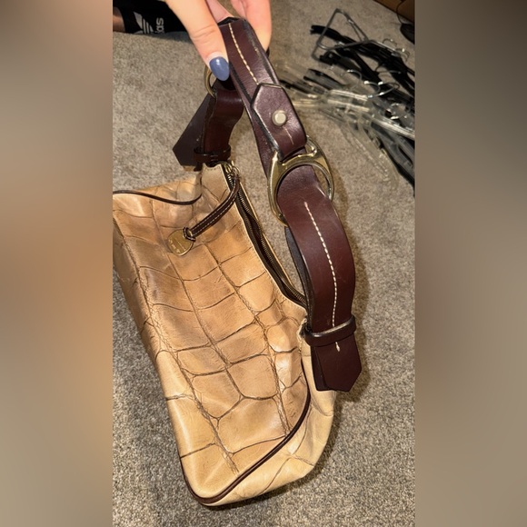 Dooney & Bourke Vintage Crocodile Effect Bag - Picture 3 of 7
